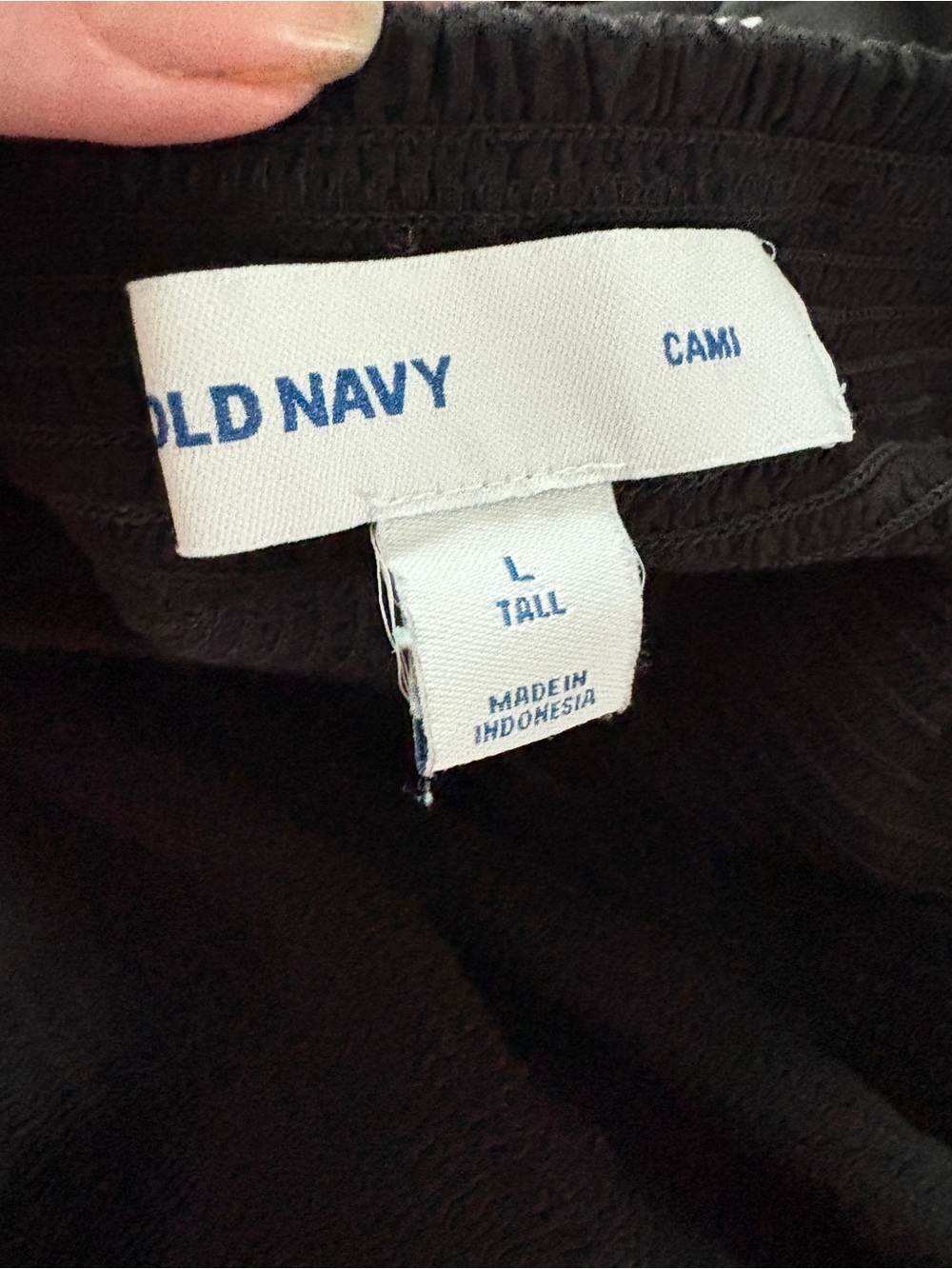 Old Navy fit & flare smocked midi sundress black summer dress viscose L tall EUC - Picture 9 of 15